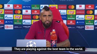 Arturo vidal believes barcelona are the best team in world and that
they can cause problems to bayern when meet champions league
quarter-fina...