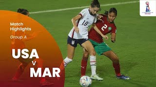 Estados Unidos 4x0 Marrocos | Melhores Momentos|Copa do Mundo Futebol Feminina Sub-17 2022 - Grupo A