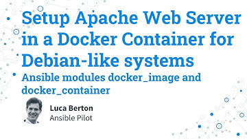 Setup Apache Web Server in a Docker Container for Debian-like systems