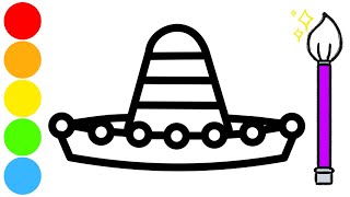 Cinco de Mayo Coloring and Drawing  Learn Painting Colors for Toddlers | Bubie TV Toy Art Wealth