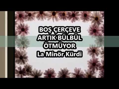 BOŞ ÇERÇEVE Karaoke Artık Bülbül Ötmüyor La Minör Kürdi Karaokesi Lyrics Şarkı Sözü Notası Sözleri