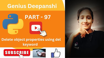 Delete object properties using the del keyword in python