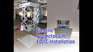 Electric Projector Lift EDJ1C Installation guide video