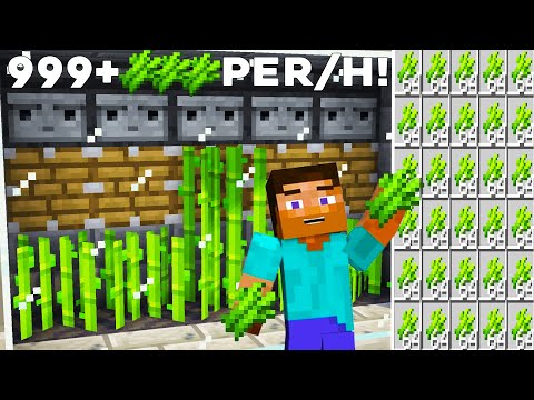 YAPIMI KOLAY ŞEKER KAMIŞI FARMI !! Minecraft: Şeker Kamışı Farmı Nasıl Yapılır l Minecraft Sistemler