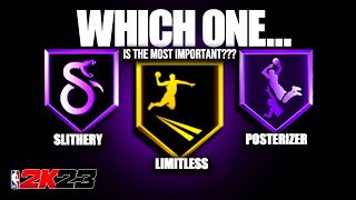 NBA 2K23 NEWS UPDATE | WHICH ONE IS BETTER? SLITHERY, POSTERIZER OR LIMITLESS TAKEOFF