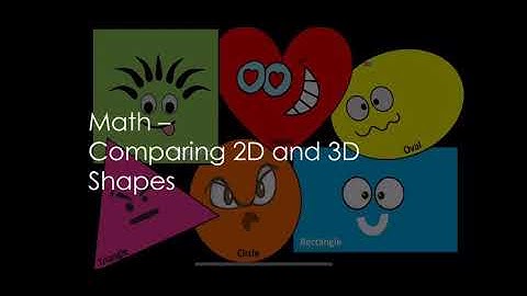 Comparing 2D and 3D Shapes