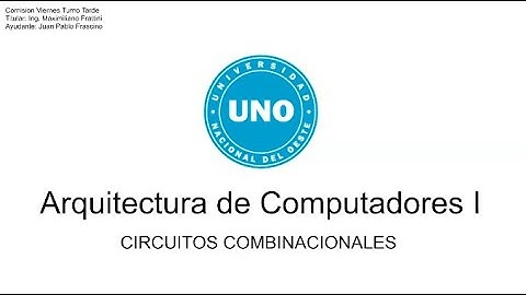 Practica de repaso CIRCUITOS COMBINACIONALES | Arquitectura de Computadores I