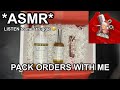 *ASMR* Pack Orders With Me | Watch & LISTEN to Me Struggle 🤣 | Rain Maya ♡