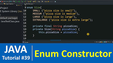 Java Tutorial #39 - Enum Constructor in Java Programming (Examples)