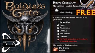 Baldur's gate 3 free Heavy crossbow