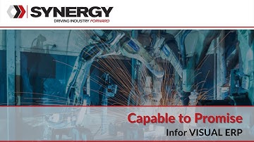 Infor VISUAL ERP - Capable to Promise