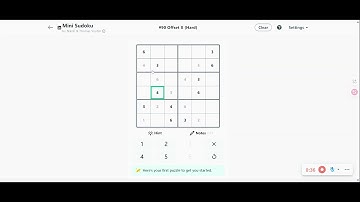 LinkedIn Mini Sudoku Answer Today #90 Offset X #sudoku