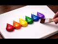 Amazing Easy Acrylic Painting Tutorial 1498 Painting For Beginners Oddly Satisfying