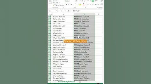 Excel tips Best way to create multiple folders in just one click