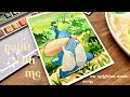 Ghibli Studio Scene Painting With Watercolor Unboxing Paint With Me 