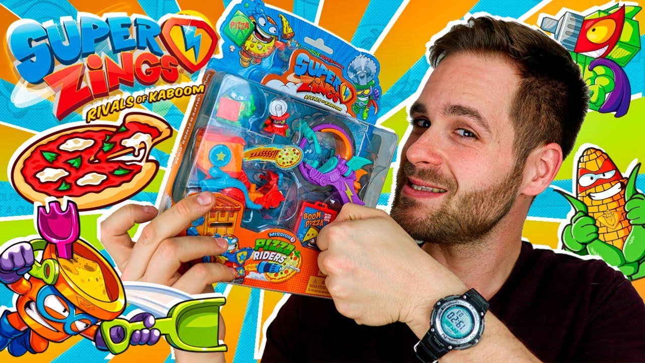 Pizza Rider SuperZings Series 3 UNBOXING PIZZA RIDERS PACK MISSION 3 | Mega ...