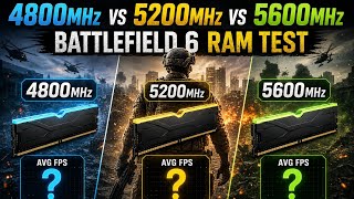 4800 vs 5200 vs 5600MHz — RAM Test in Game 🎮