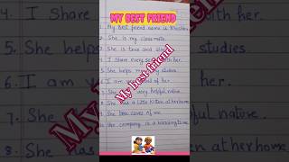 10 easy lines on my best friend #paragraph #essay #shorts