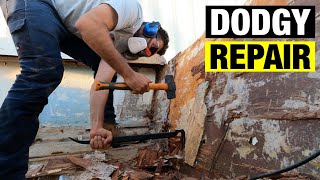 Removing a ROTTEN and PATCHED TRANSOM from boat| Pacemaker 20ft | Full BOAT RESTORATION V2 - Part 4 by Angry Mack 10,447 views 2 years ago 15 minutes