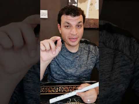 عمل أسهل ناي من البلاستيك بنفسك بقياسات سهلة بأبسط الأدوات والمكونات والعزف عليه