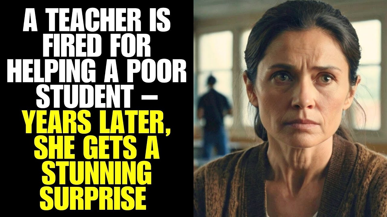 A Teacher Is Fired For Helping a Poor Student – Years later, She Gets a ...