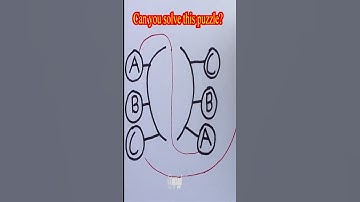 How to connect A to A, B to B, and C to C without crossing lines?  #shorts