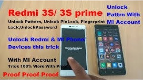 Mi Redmi 3s Mi Cloud unlock - mi 3s prime mi account - mi 6 account.mp4