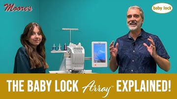 Baby lock Array | Performance Embroidery with Advanced IQ Technology