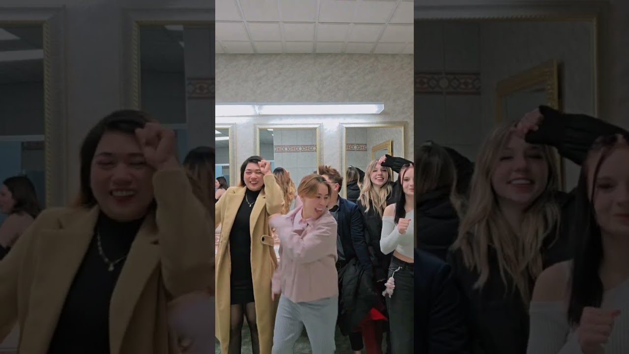 lets dance even in the comfort room.