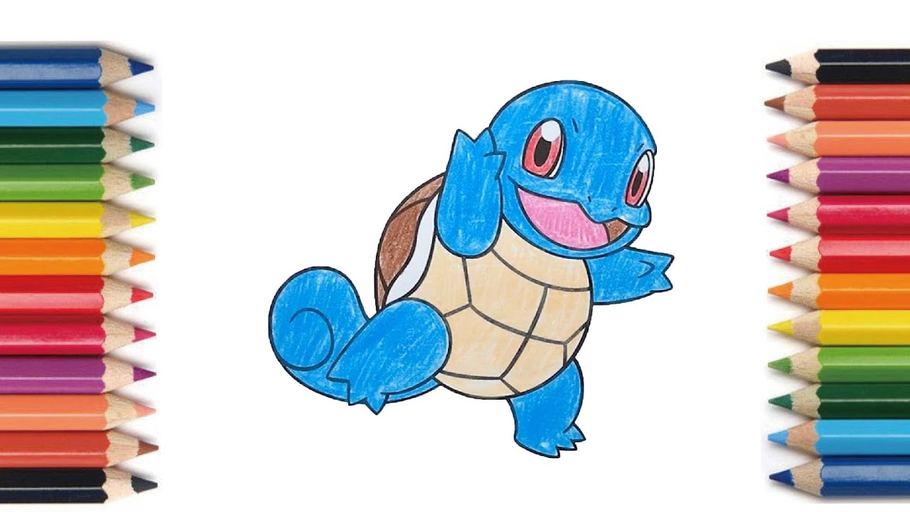Coloring】 Pocket Monster Squirtle 【塗り絵】ポケモン