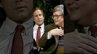 Chevy Chase pranks Roger Ebert on Johnny Carson #tonightshow #johnnycarson