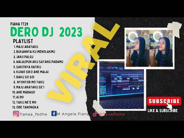 Lagu Dero Terbaru 2023 Fullbass || TOP 13 Playlist Viral || Cover By Fiana class=