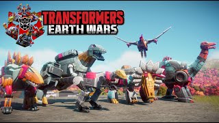 Transformers Earth Wars: Dinobots Rampage, Grimlock, Slash, Sludge, Swoop, Snarl and Slug