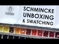 Trying New Watercolors - SCHMINCKE UNBOXING & SWATCHING