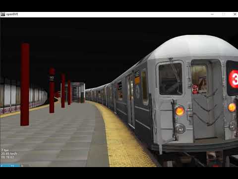 OpenBVE Operation: R62 (3) Train Run from Times Square 42nd Street to ...