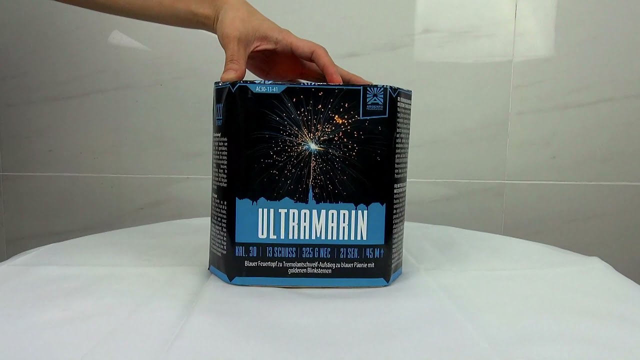 Argento Ultramarin by Funke   13Sh 30mm Blau Goldblinker    Pyrodealeronlineshop