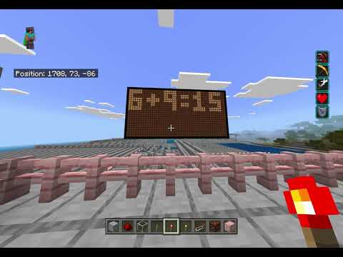 My 4-bit Redstone Calculator Showcase