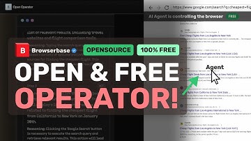 Open Operator : This FULLY FREE AI Agent Operator BEATS OPENAI