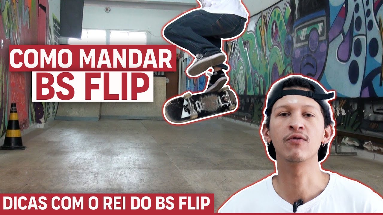 COMO MANDAR BS FLIP - skate para iniciantes