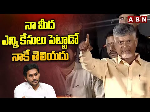 నా మీద ఎన్ని కేసులు పెట్టాడో నాకే తెలియదు | Chandrababu About Illegal Cases | ABN Telugu - ABNTELUGUTV