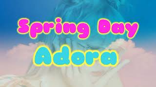SpringDay_BTS cover Adora lirik hangeul/rom/indo