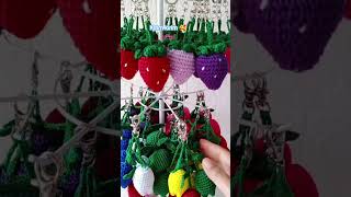 Gantungan kunci rajut #crochet #diykeychain #crochetforbeginners #rajut #gantungankuncirajut