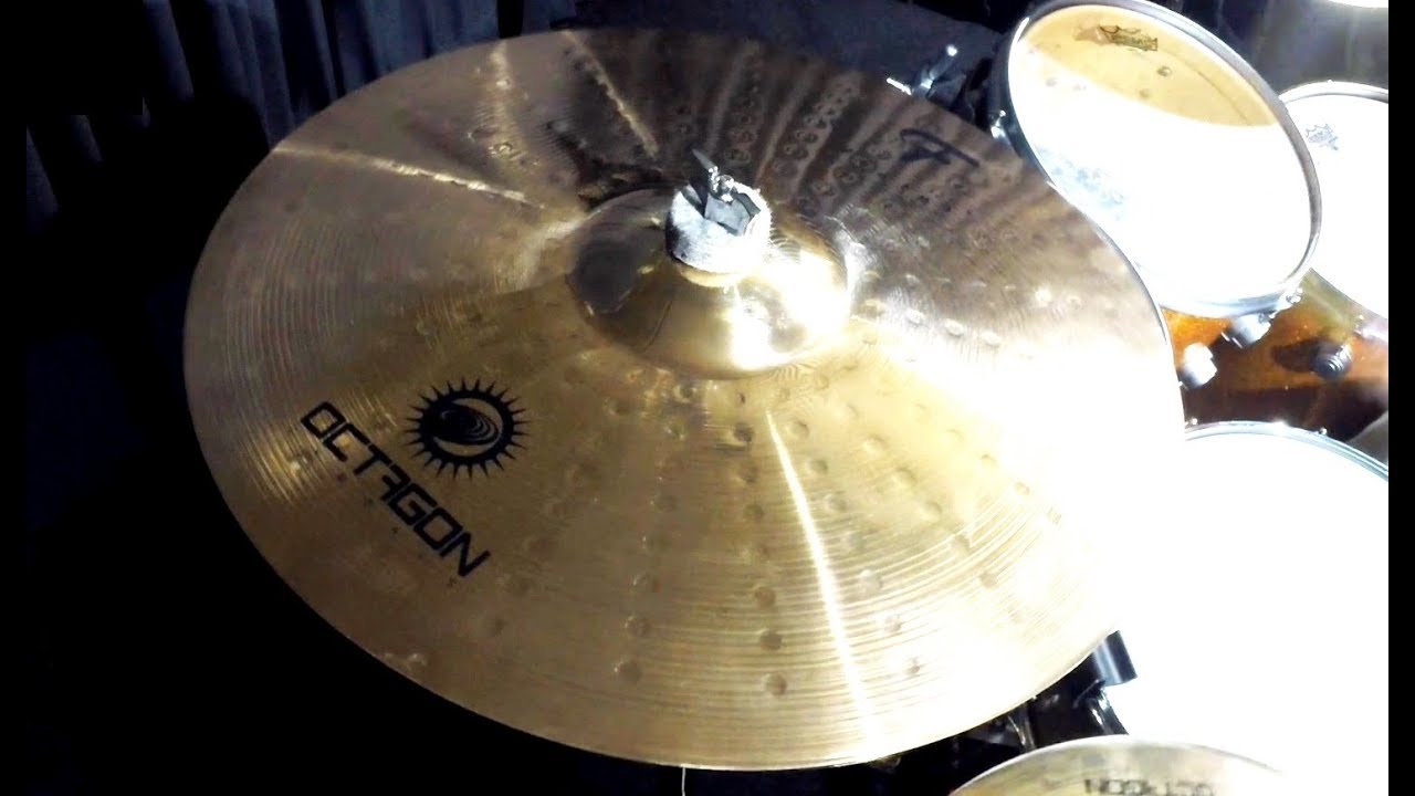 Octagon F Signature Medium Crash 17" Cymbal Quick Check YouTube