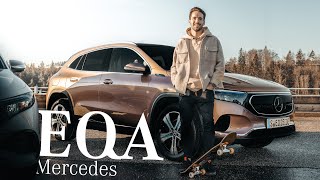 Mercedes EQA World's First Test Drive! The experience from the future! видео