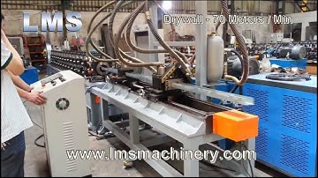 LMS Drywall Stud Roll Forming with Flying Punch & Cut