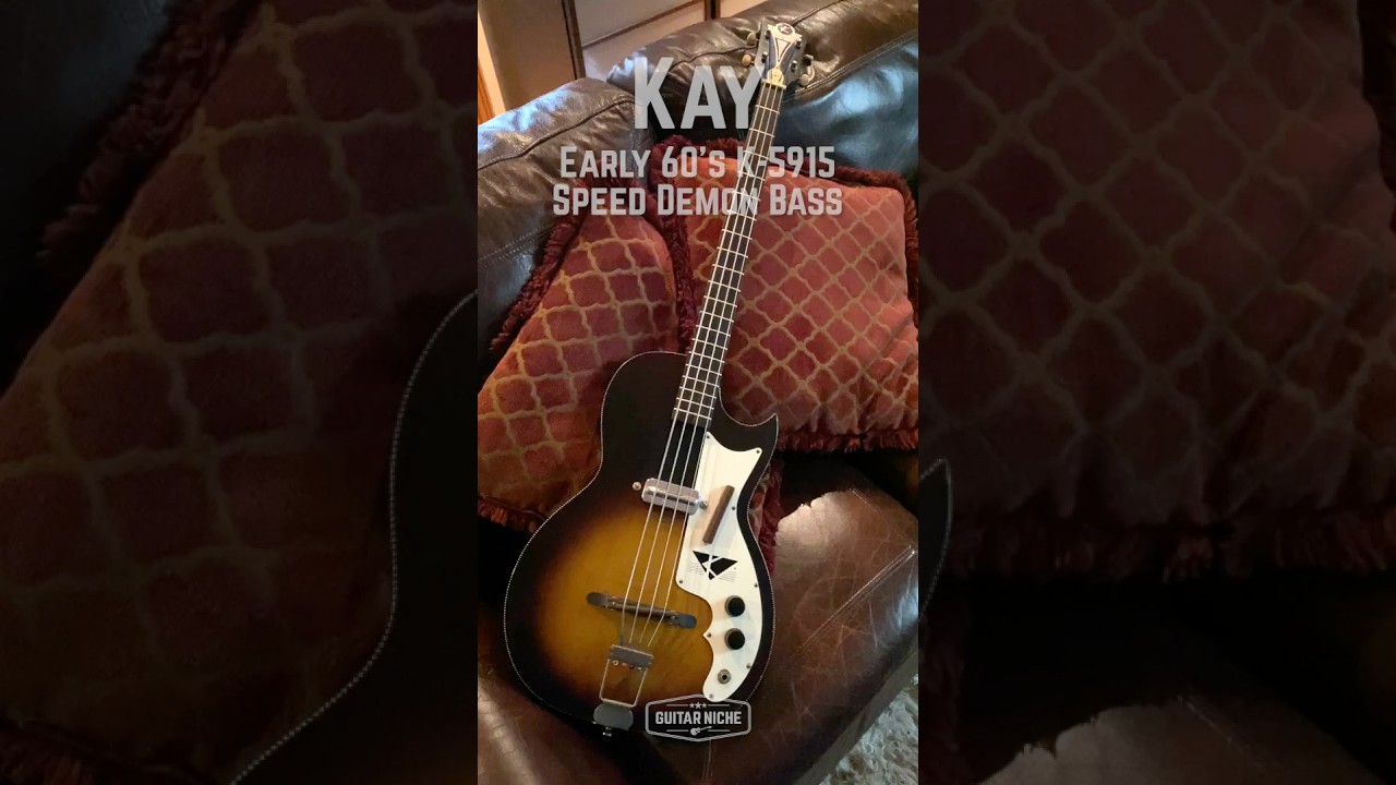💚 Kay K-5915 Speed Demon Bass Early 60's #vintagebass
