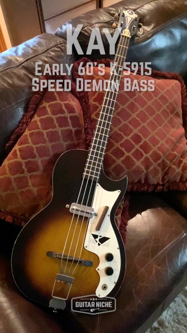 💚 Kay K-5915 Speed Demon Bass Early 60's #vintagebass