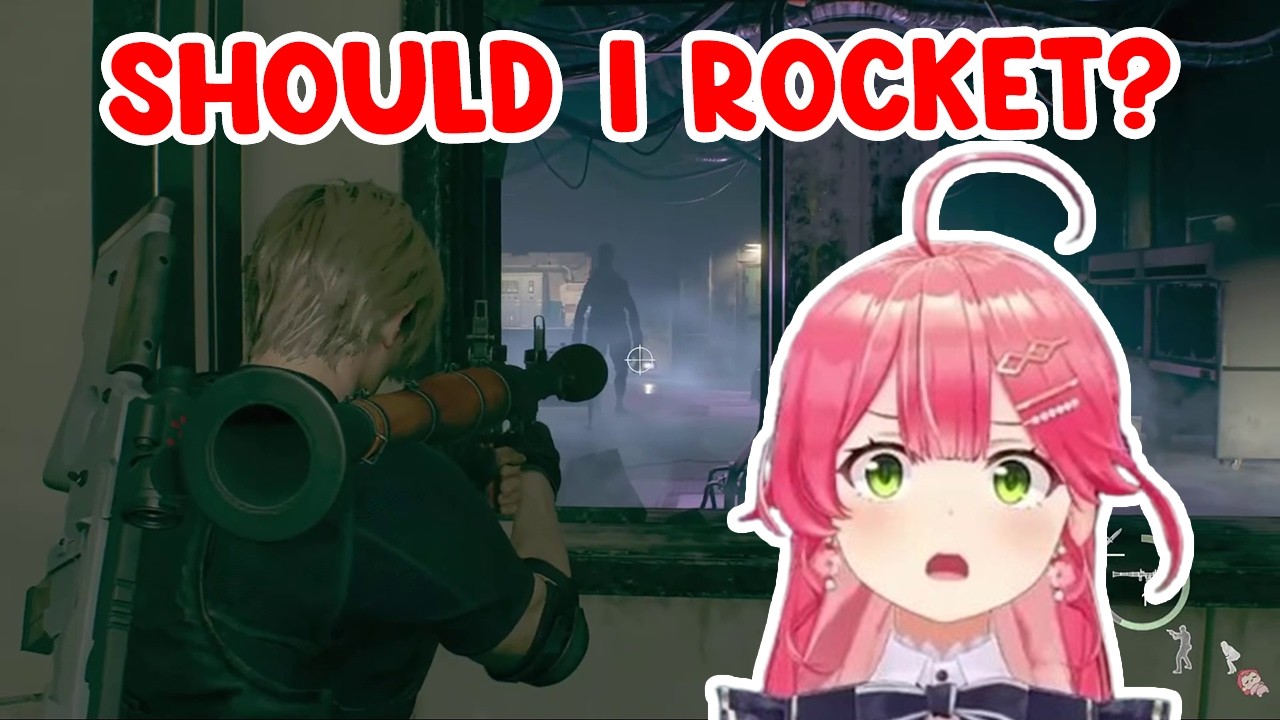 Miko Keeps Hesitating With the Rocket Launcher in RE4