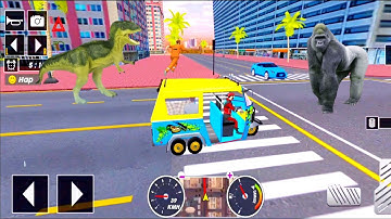Tuk Tuk auto rickshaw driver game - 3D auto rickshaw driving game - Android iOS Gameplay #42