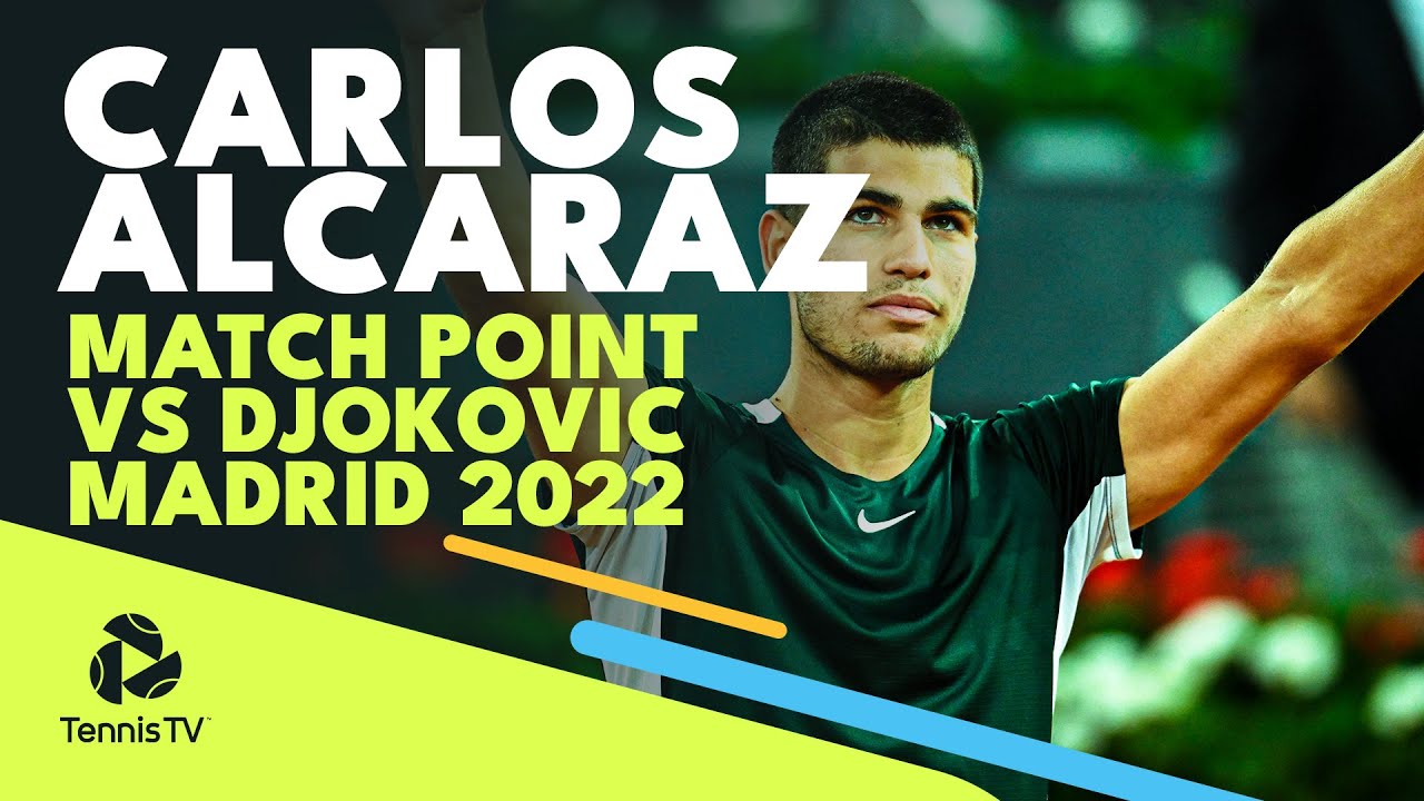 Carlos Alcaraz Defeats The World Number One Novak Djokovic In Madrid!
